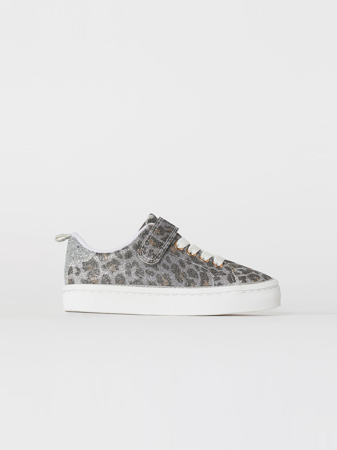 Buy H&M Girls Grey Printed Shimmering Trainers Casual Shoes for Girls