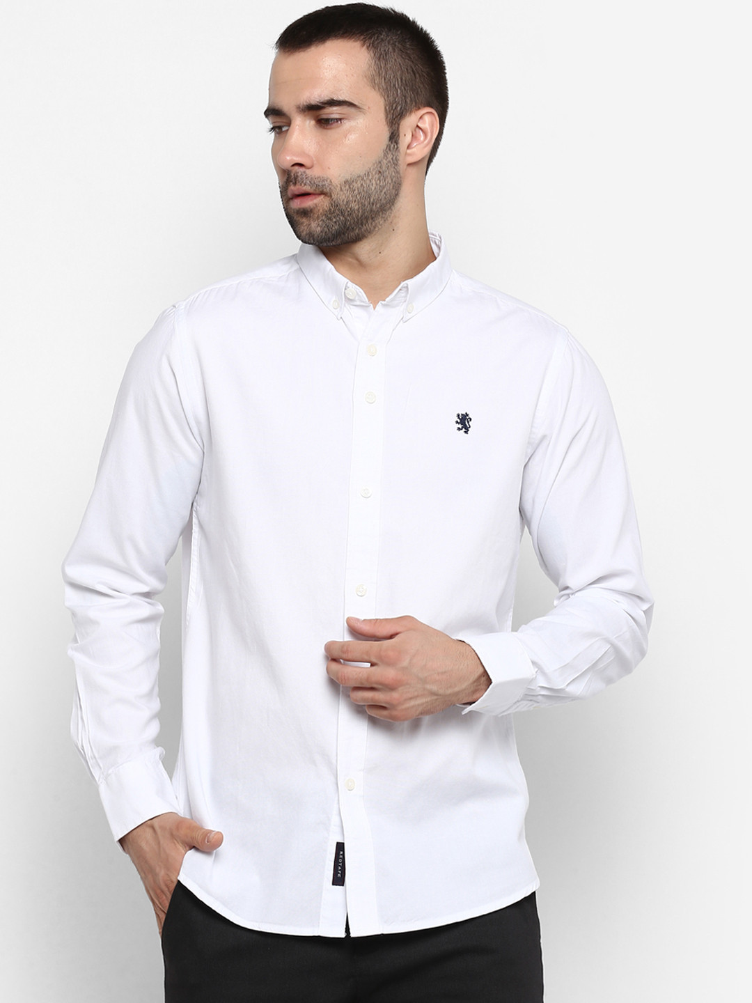 Buy Red Tape Men White Regular Fit Solid Casual Shirt Shirts for Men