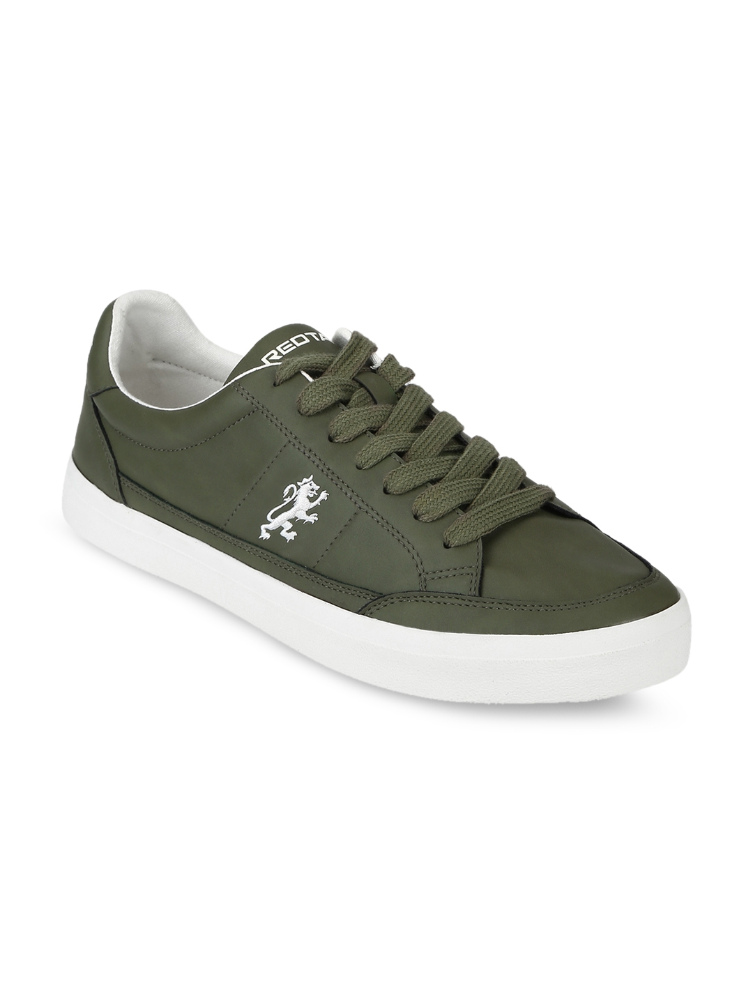 red tape men olive green mesh walking shoes