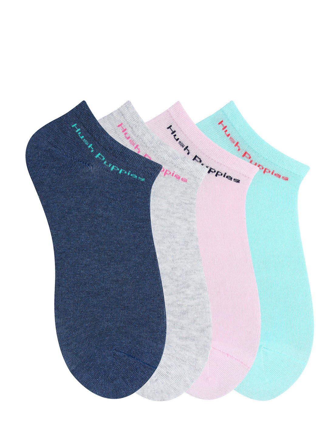 Buy Hush Puppies Women Pack Of 4 Assorted Ankle Length Socks Socks