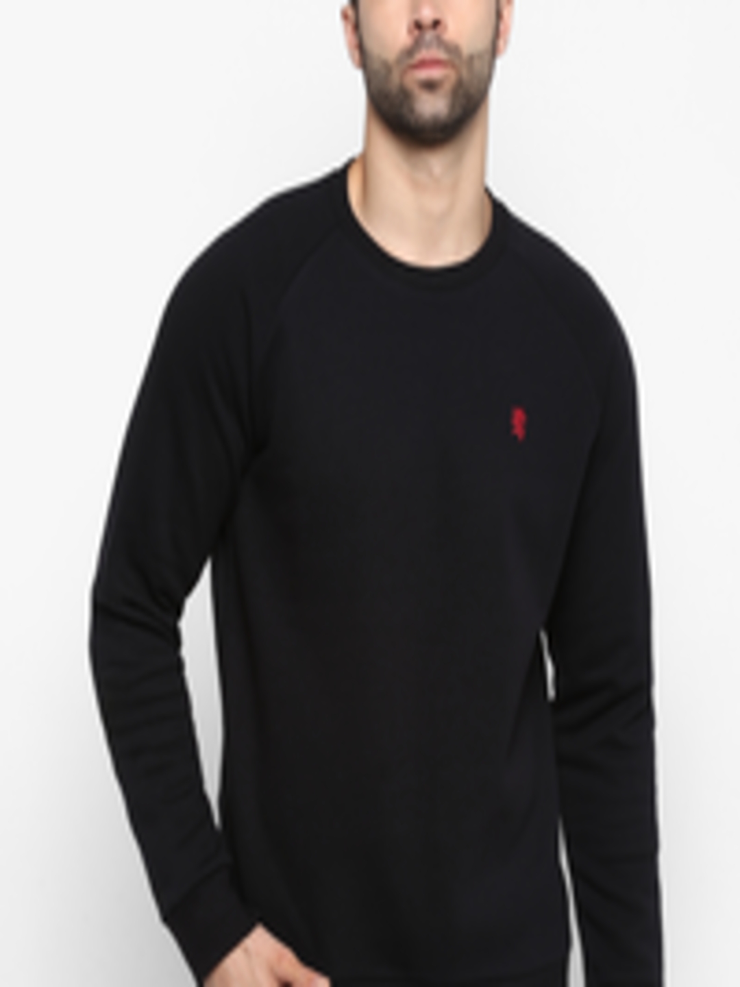 Buy Red Tape Men Black Solid Sweatshirt - Sweatshirts for Men 10510886 ...