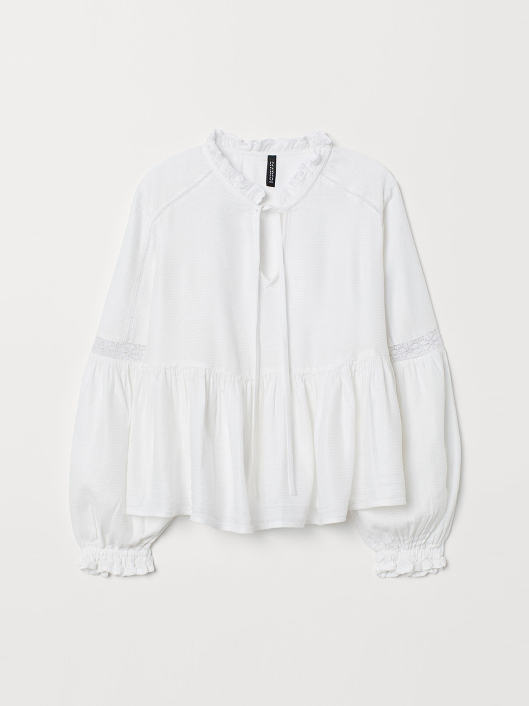 Buy H&M Women White Blouse With Lace Tops for Women 10518928 Myntra