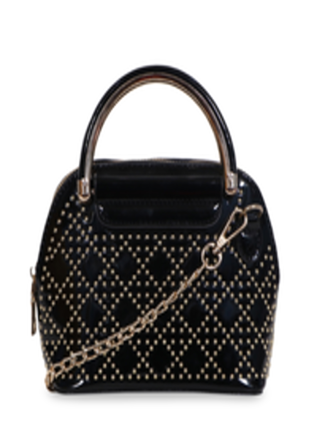 Buy Diwaah Black & Gold Toned Embellished Handheld Bag - Handbags for ...