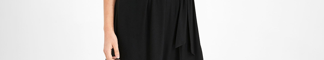 Buy Next Women Black Solid Wrap Dress - Dresses for Women 10533588 | Myntra