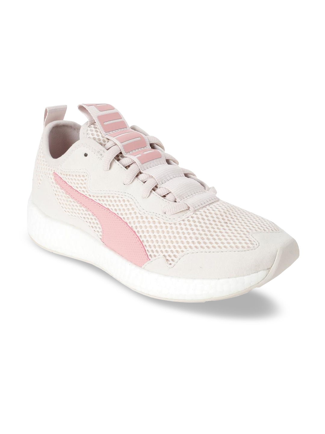 Buy Puma Women Cream Coloured Textile Running Shoes - Sports Shoes for ...