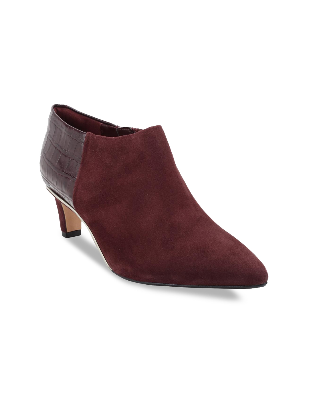 burgundy clarks boots