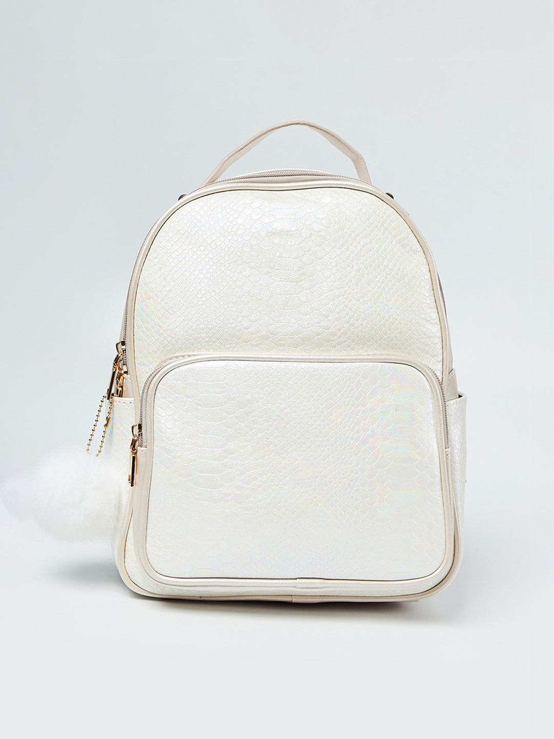 Buy Ginger By Lifestyle Women Cream Coloured Solid Backpack Backpacks for Women 10540390 Myntra