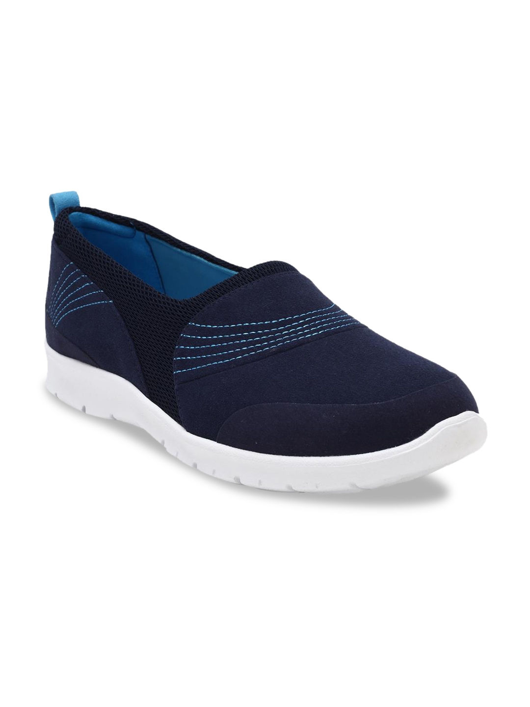 Buy Clarks Women Navy Blue Slip On Sneakers - Casual Shoes for Women ...