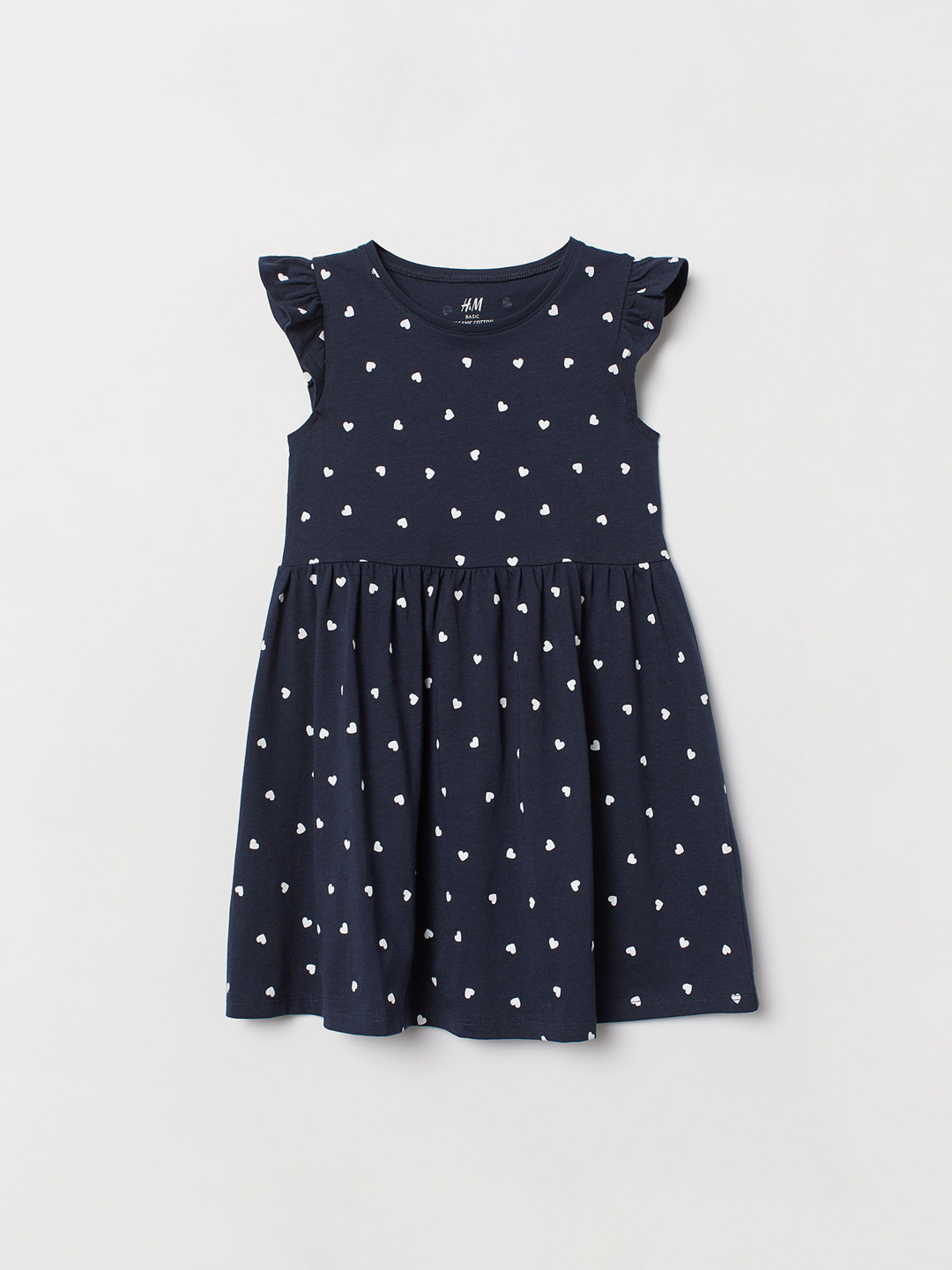 Buy H&M Girls Blue And White Printed Jersey Dress Dresses for Girls