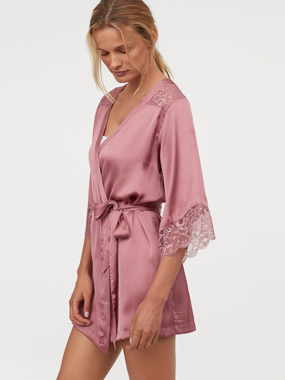 h&m silk robe
