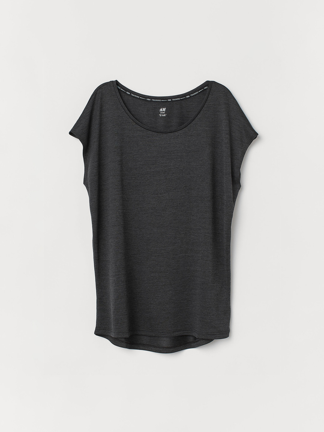Buy H&M Women Black Solid Sports Tshirt Tshirts for Women 10378571