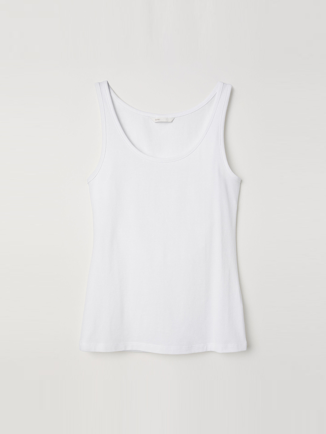Buy H&M Women White Solid Jersey Vest Top Tops for Women 10378639