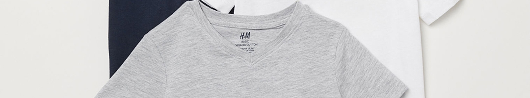 Buy HM Boys 3 Pack Pure Cotton T Shirts - Tshirts for Boys 10376631 ...