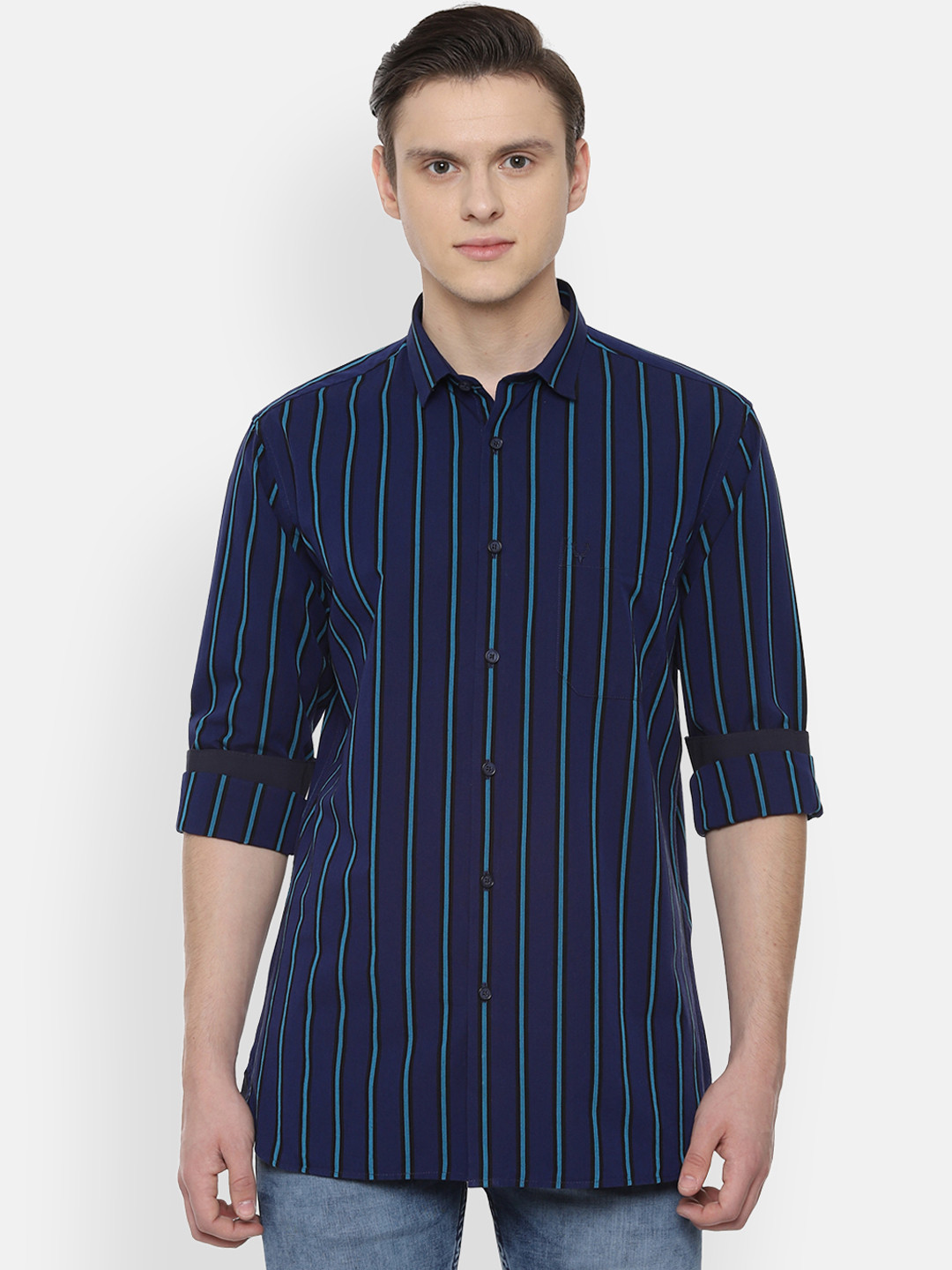 allen solly striped shirts