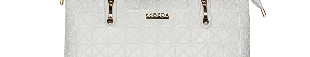 Buy ESBEDA White Textured Shoulder Bag - Handbags for Women 10566376 ...