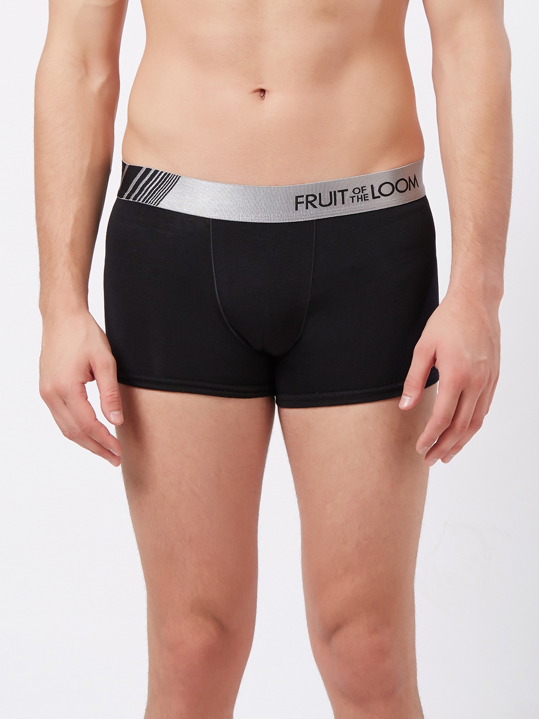 Buy Fruit Of The Loom Men Black Solid Low Rise Trunks BLACK 10570514 Trunk for Men 10570514