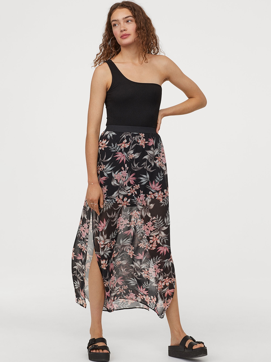 h&m long maxi skirts