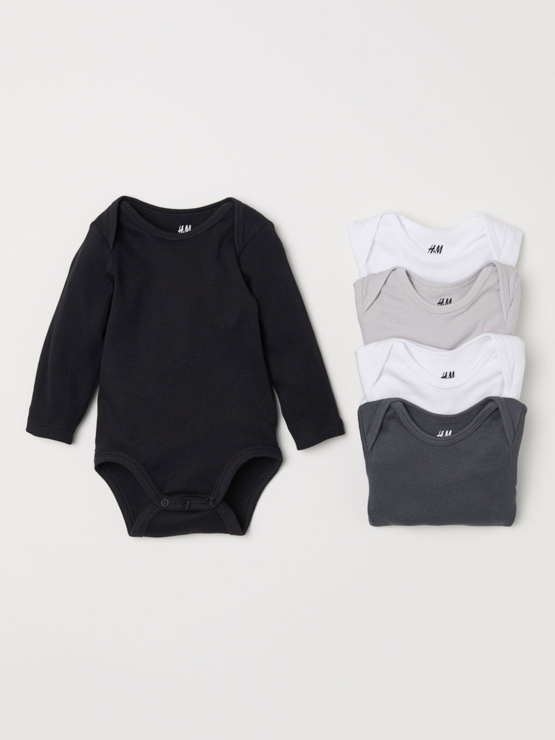 Buy H&M Boys Solid 5 Pack Bodysuits Bodysuit for Boys 10386055 Myntra