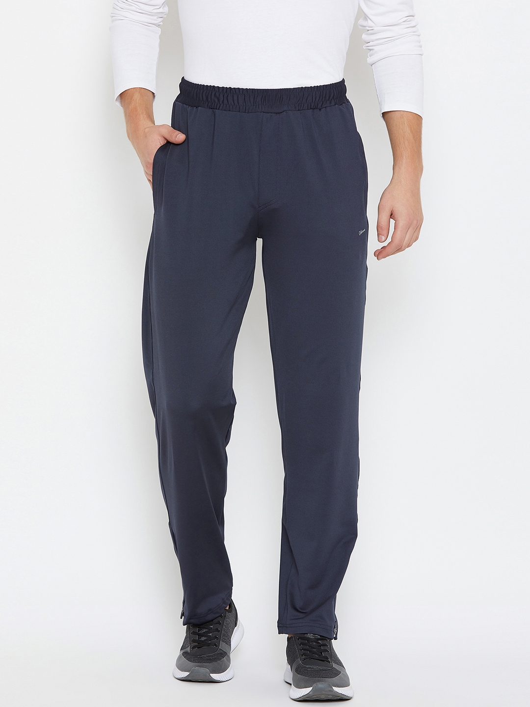 mens navy blue track pants