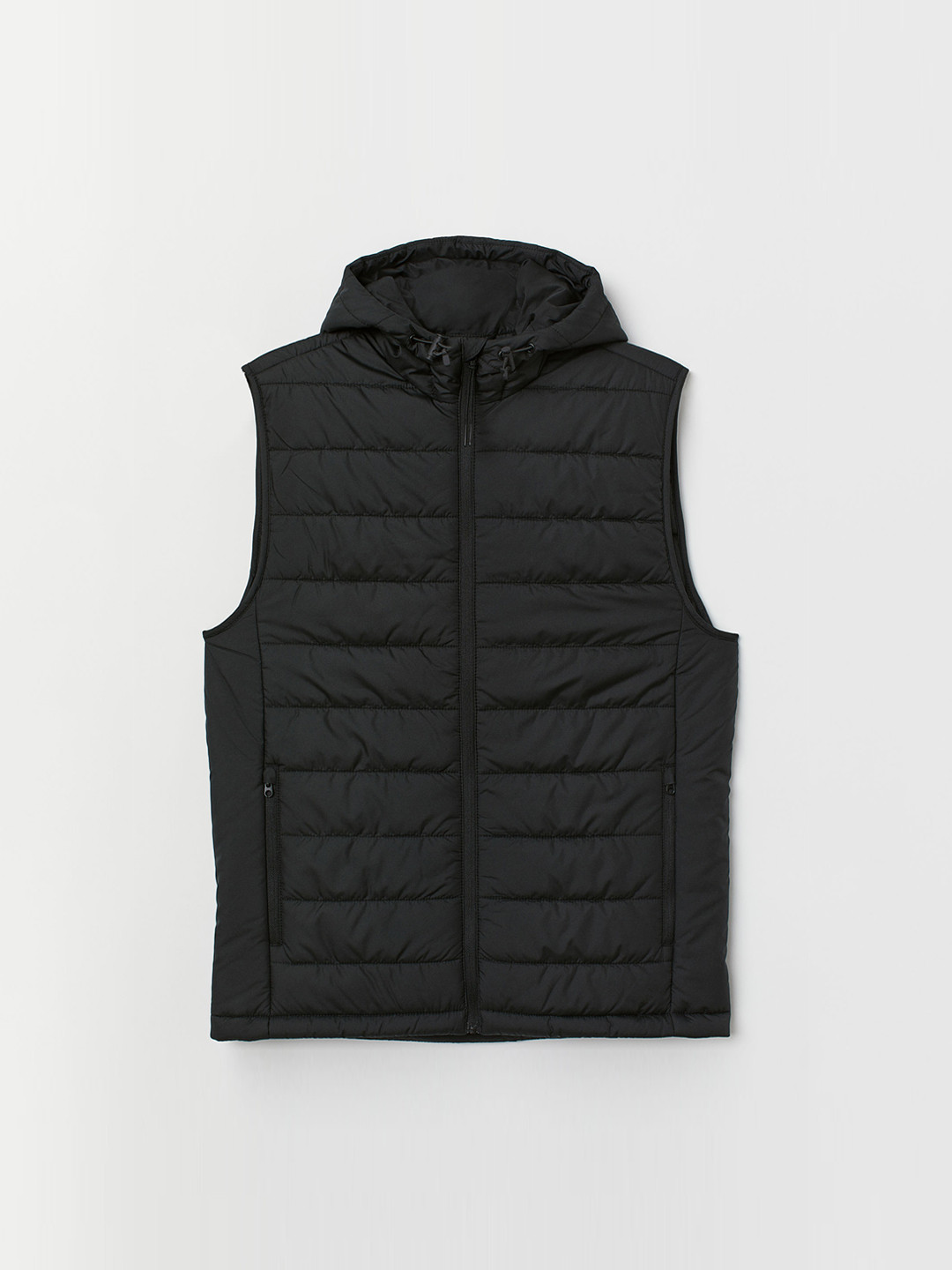 Buy H&M Black Solid Padded Outdoor Gilet Jackets for Men 10385839