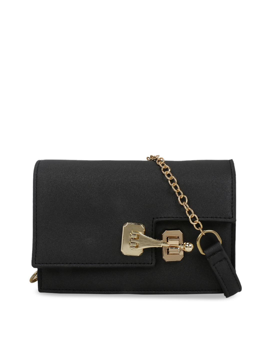 Buy Satchel Bags Black Solid Sling Bag Handbags for Women 10390739