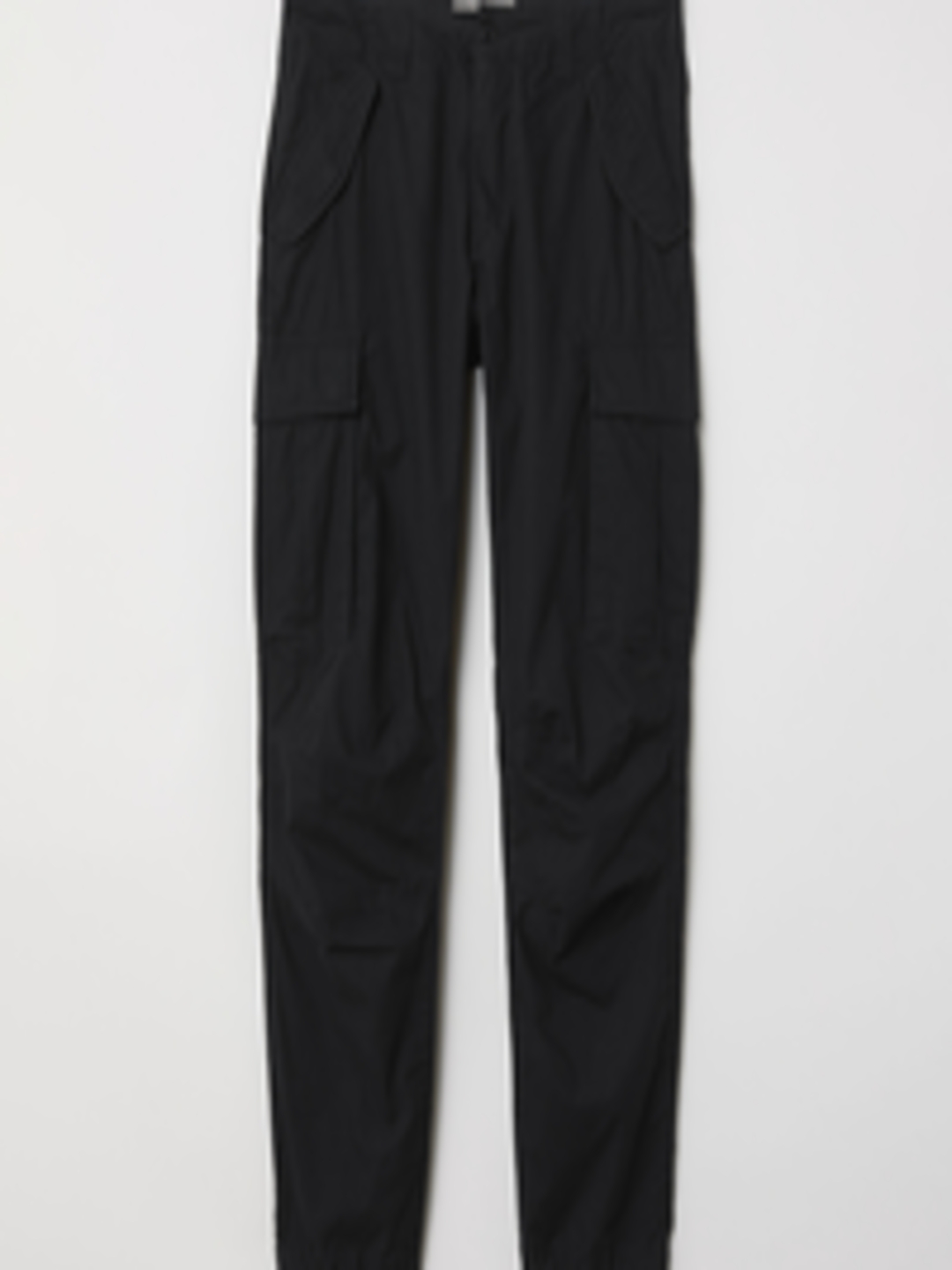Buy H&M Men Black Solid Cargo Trousers - Trousers for Men 10386935 | Myntra