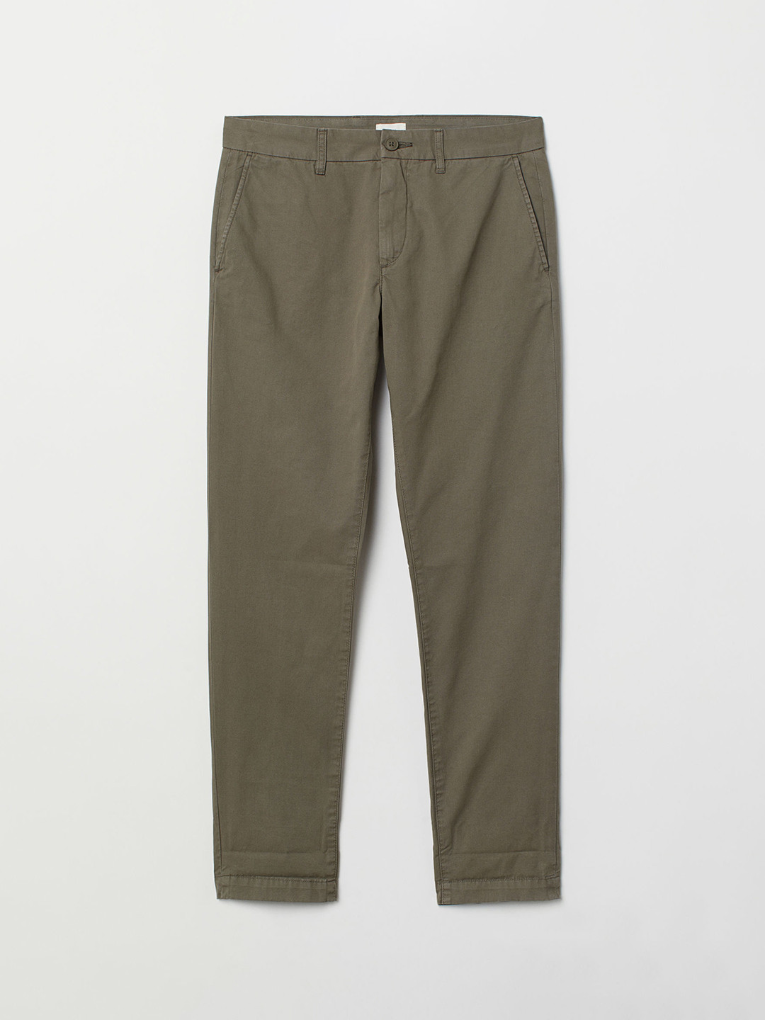 Buy H&M Men Green Solid Cotton Chinos Slim Fit Trousers for Men 10386993 Myntra