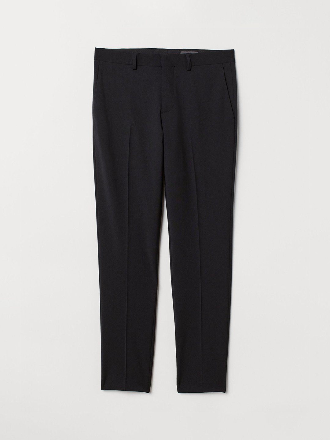 Buy H&M Men Black Solid Wool Blend Trousers Slim Fit Trousers for Men