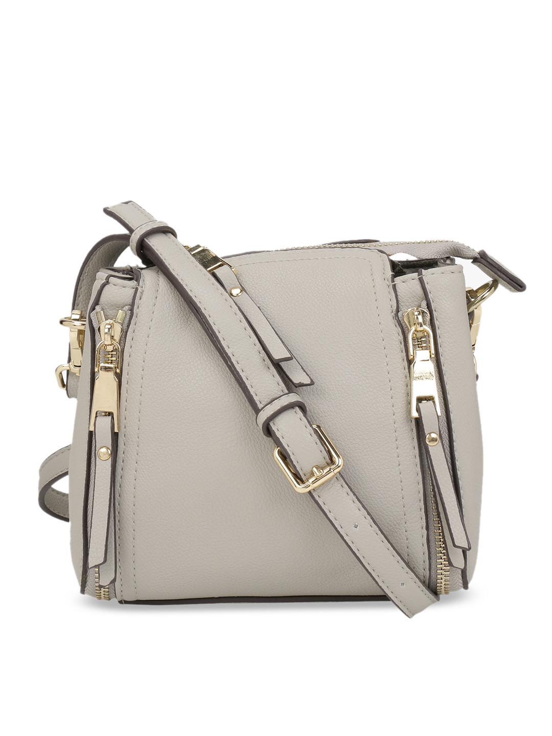 Buy Satchel Bags Grey Solid Sling Bag Handbags for Women 10390689