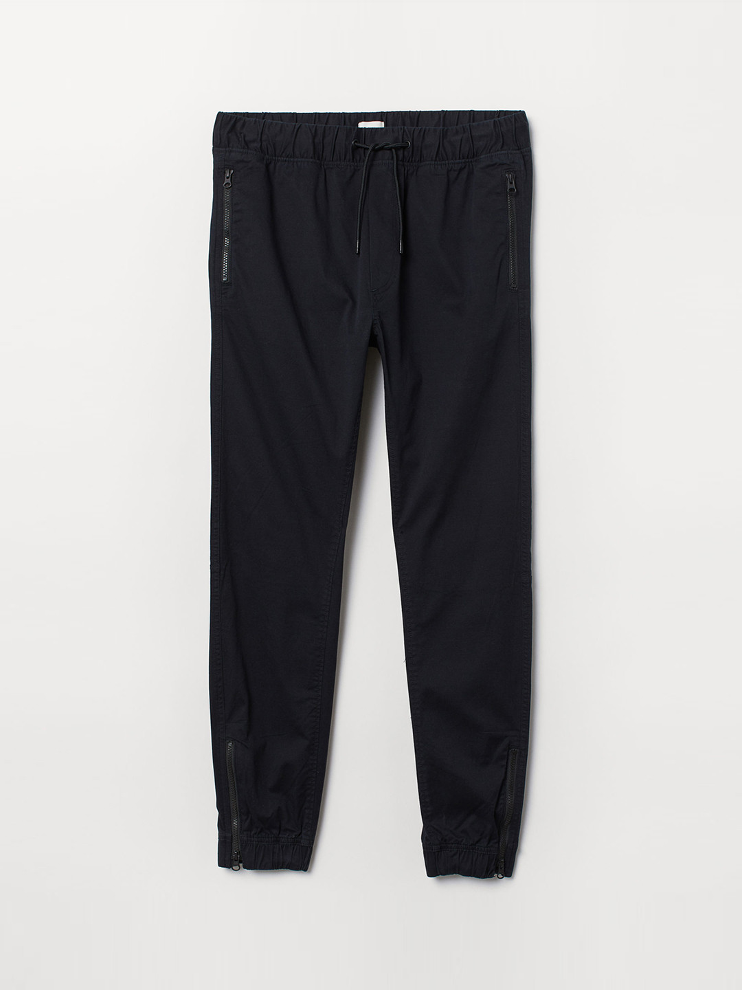 Buy H&M Men Black Solid Cotton Joggers Trousers for Men 10386901 Myntra