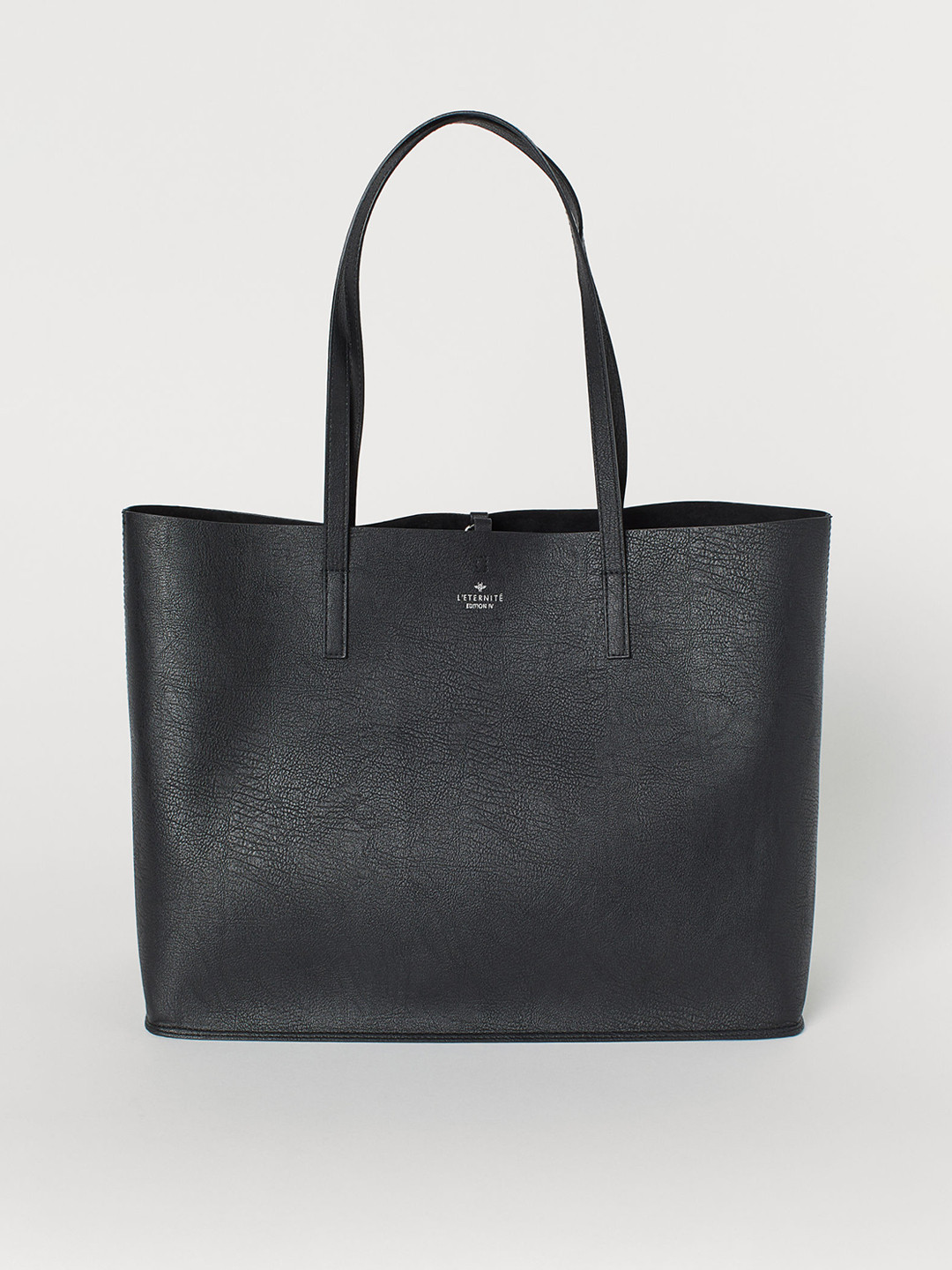 Buy H&M Women Black Solid Shopper Handbags for Women 10390139 Myntra