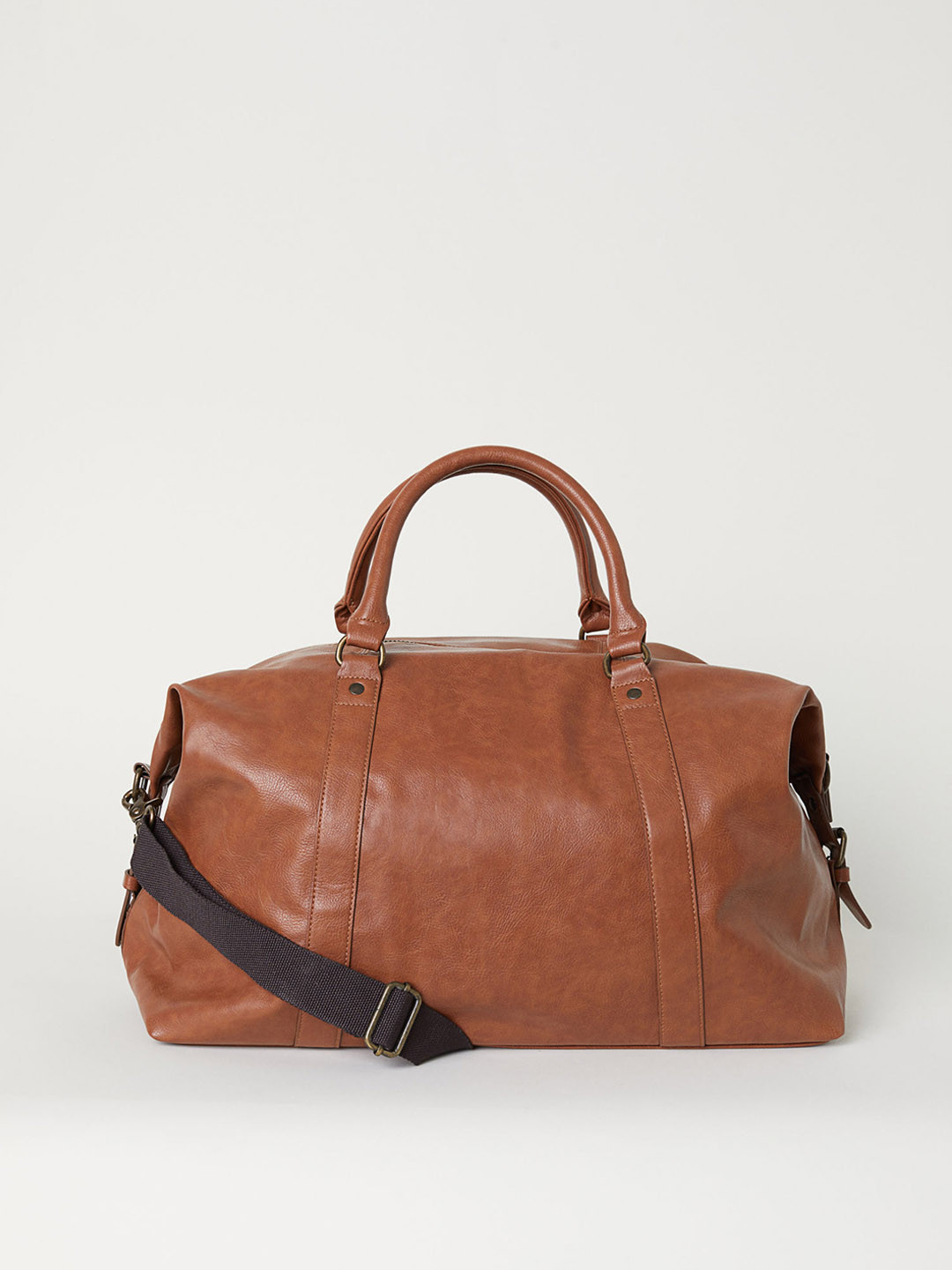Buy H&M Men Brown Solid Weekend Bag Duffel Bag for Men 10402313 Myntra