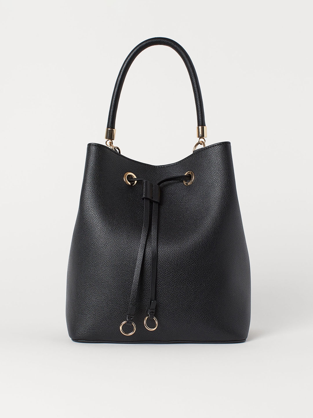Buy H&M Women Black Solid Large Bucket Bag - Handbags for Women ...
