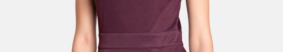 Buy Kazo Women Purple Solid Bodycon Dress - Dresses for Women 10414274 ...