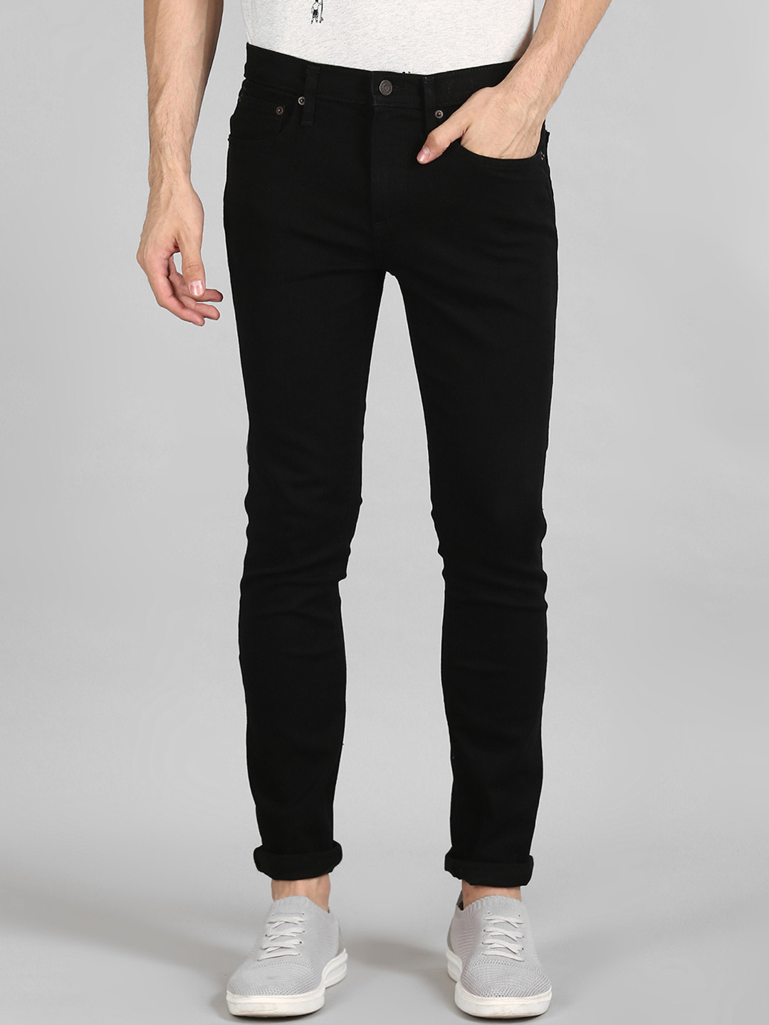 Buy GAP Men Black Skinny Fit Mid Rise Clean Look Jeans Jeans for Men