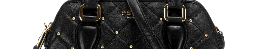 Buy Eske Black Embellished Leather Handheld Bag - Handbags for Women ...