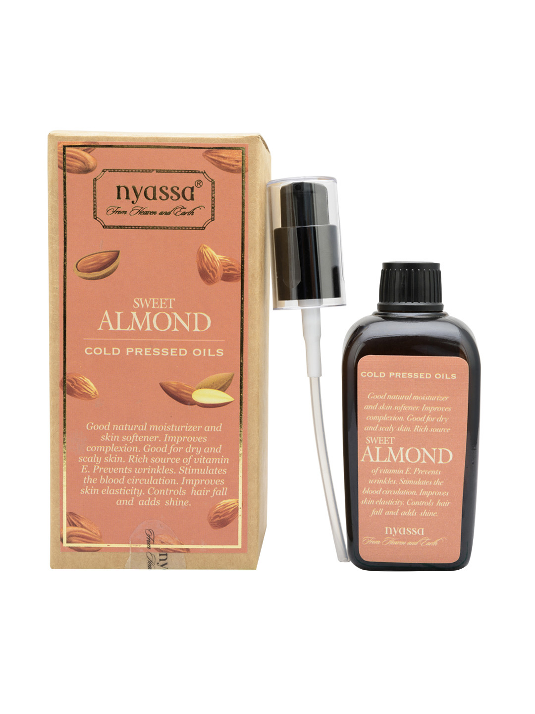 Buy Nyassa Unisex Cold Pressed Sweet Almond Oil 100ml Massage Oils