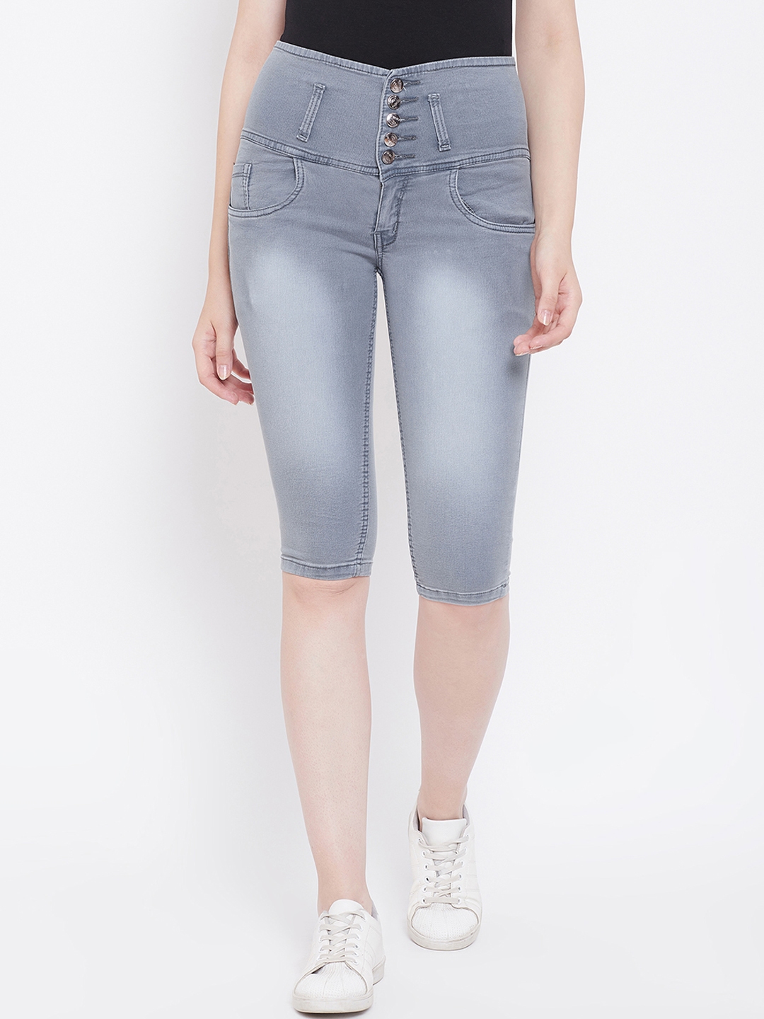denim capris for women