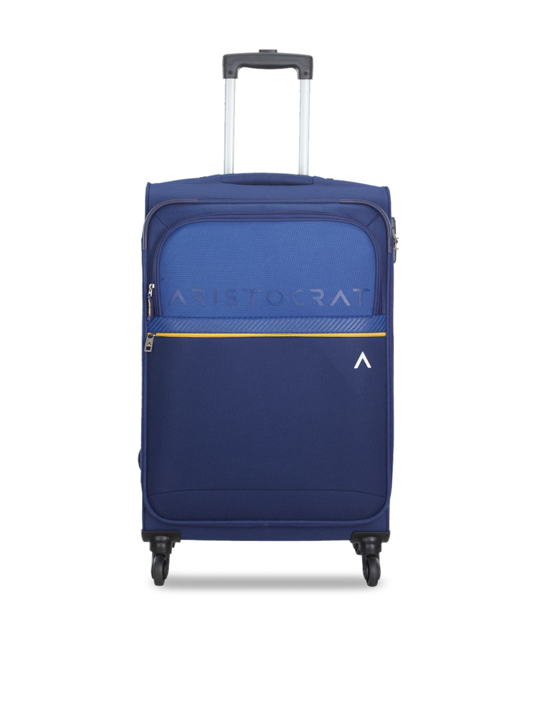 Buy Aristocrat Unisex Blue Colorblocked Medium Trolley Bag Trolley