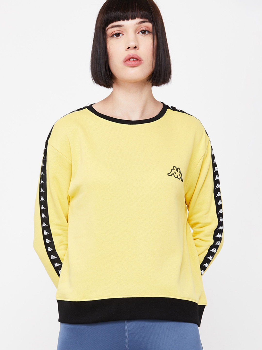 yellow kappa pants womens