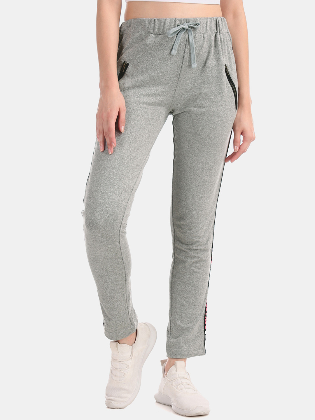 Buy Sugr Women Grey Solid Track Pants Track Pants for Women 10625970 Myntra