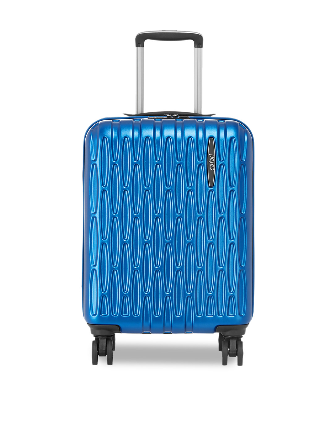 Buy Safari Unisex Blue Textured Cabin Trolley Bag Trolley Bag for