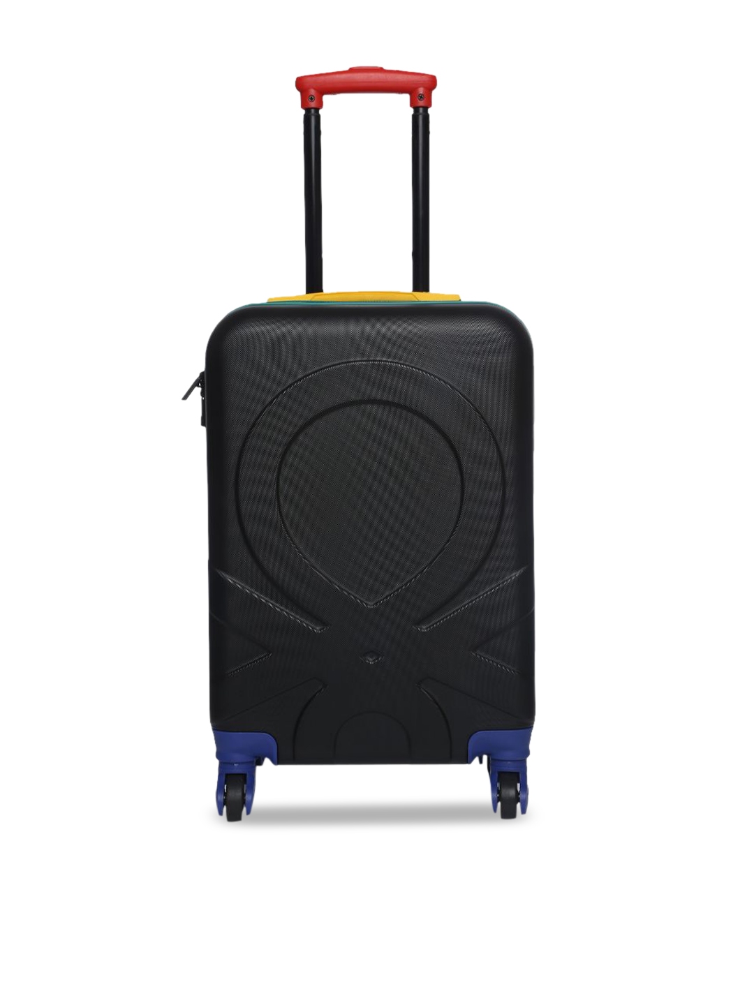 united colors luggage black 20in