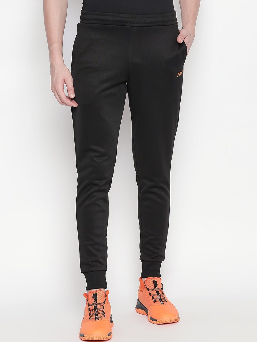 fila joggers black