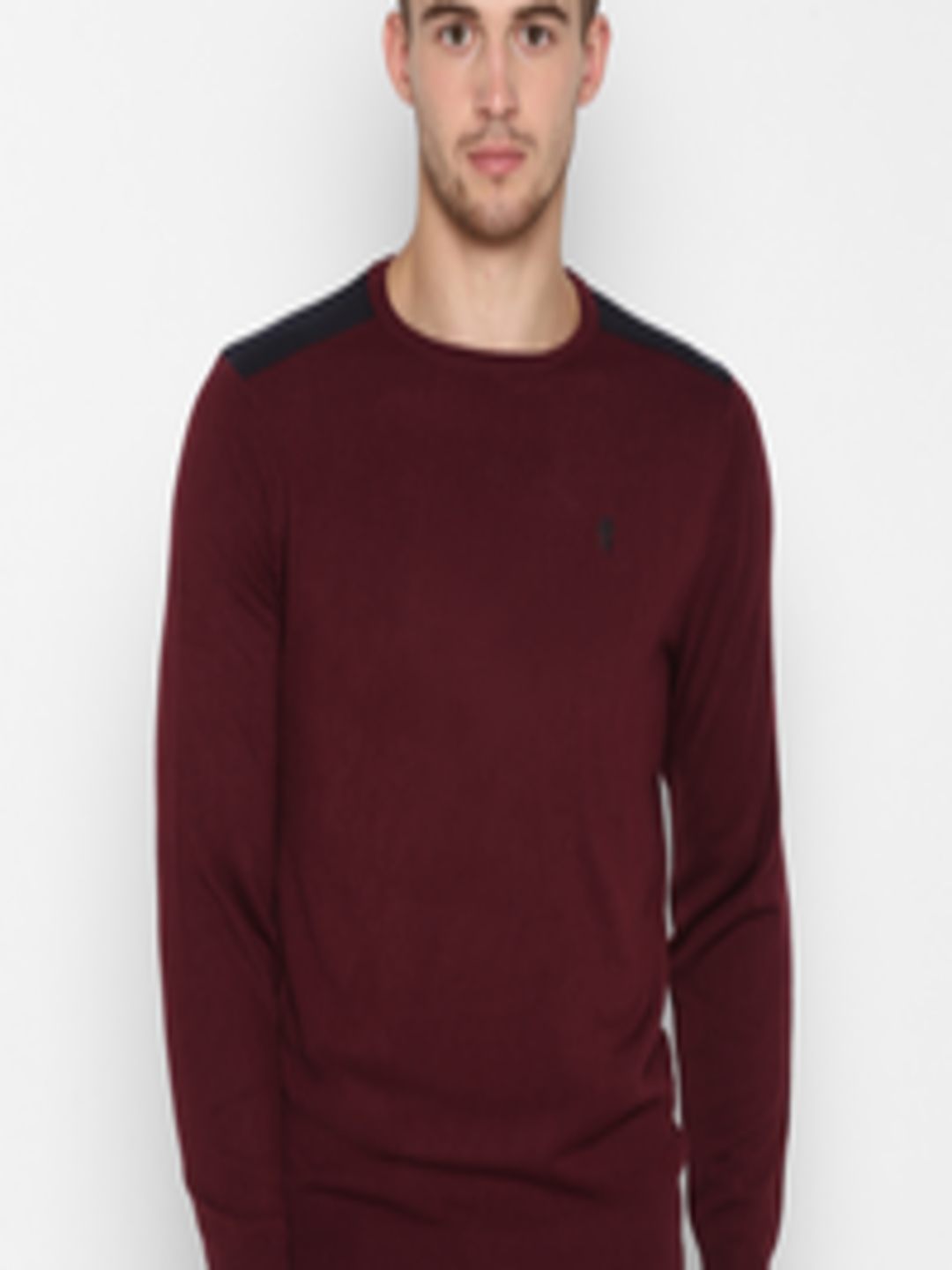 Buy Red Tape Men Maroon Solid Sweater - Sweaters for Men 10654516 | Myntra