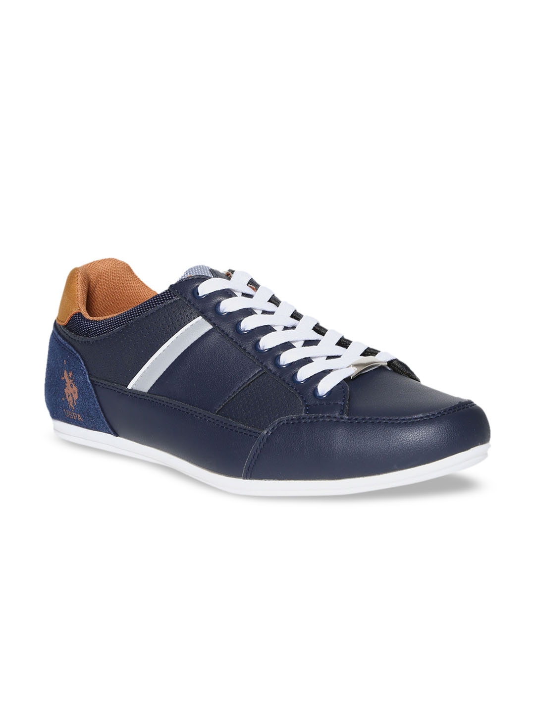 blue and yellow polo sneakers