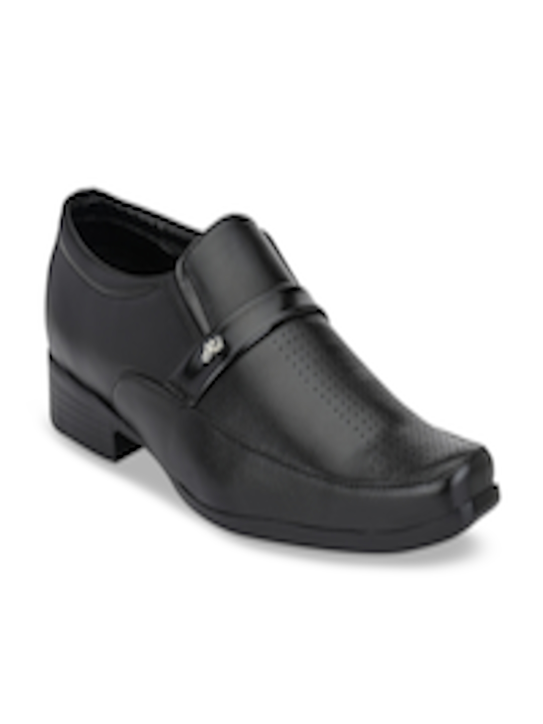 Buy Sir Corbett Men Black Solid Slip Ons - Formal Shoes for Men ...