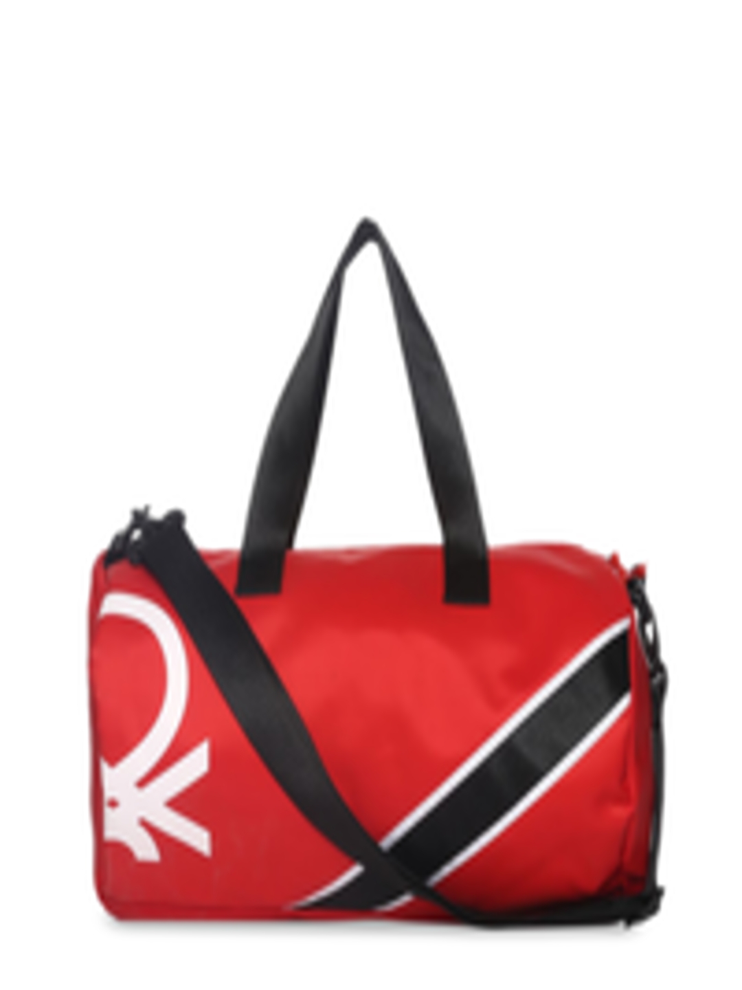 Buy United Colors Of Benetton Unisex Red Printed Duffel Bag - Duffel ...