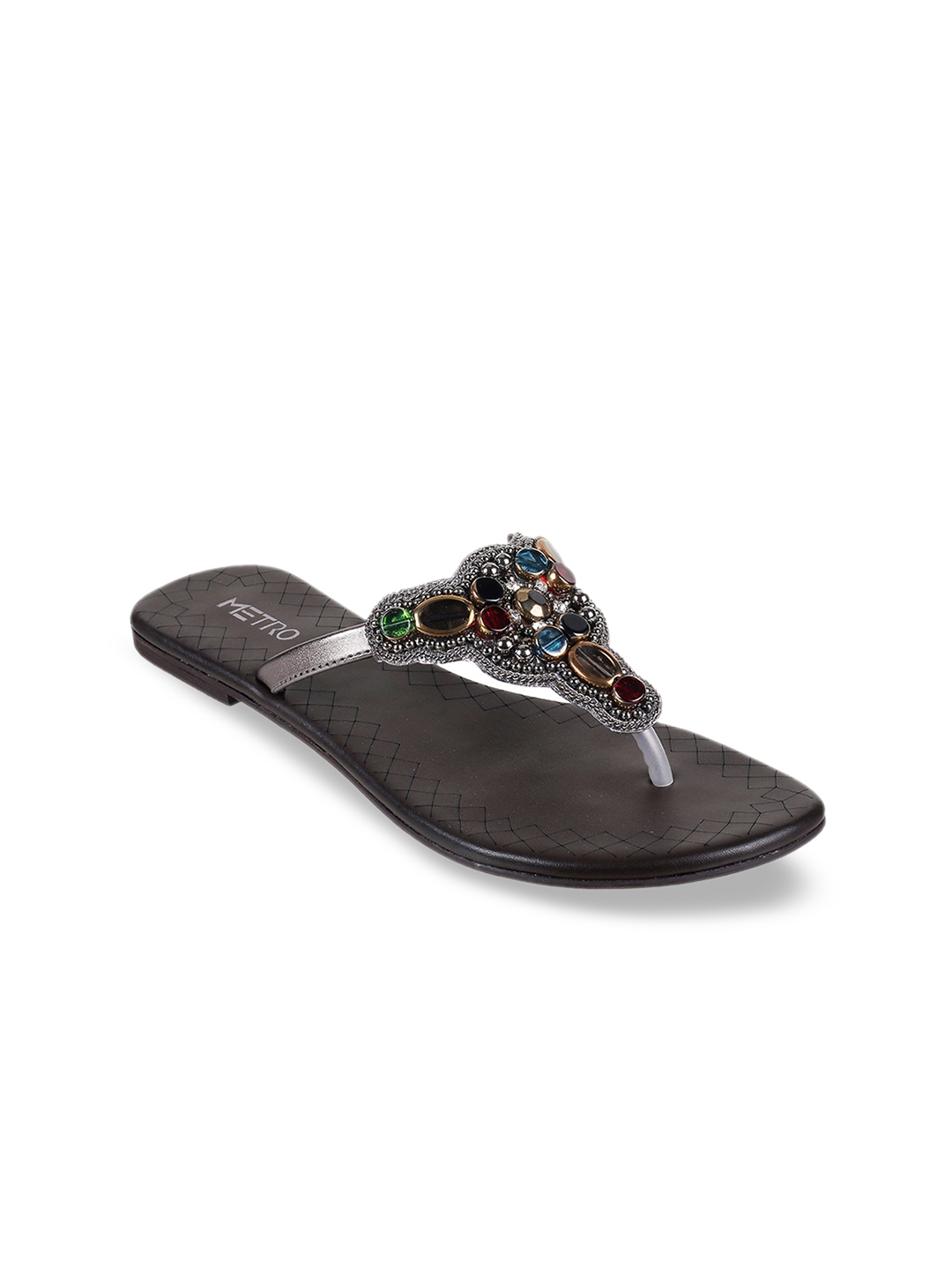 open toe flats myntra