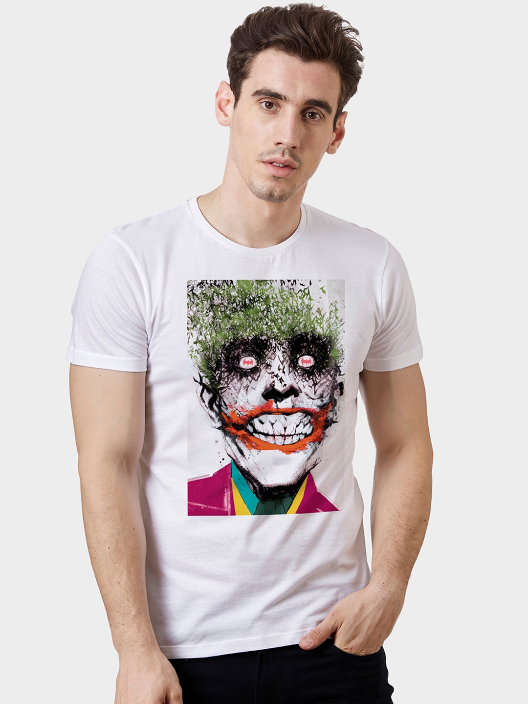 joker printed t shirt